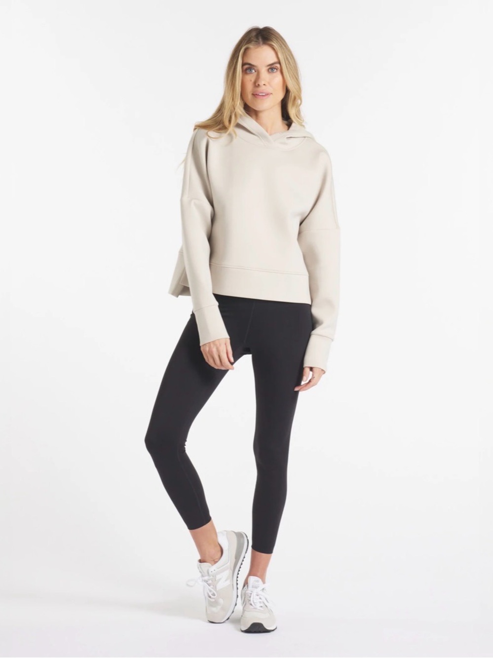 UNRL Women's Cream Hoodie Sweatshirt - Picture 3 of 5